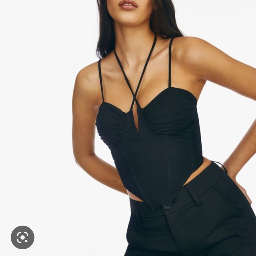 BERSHKA BLACK CORSET (NWT)